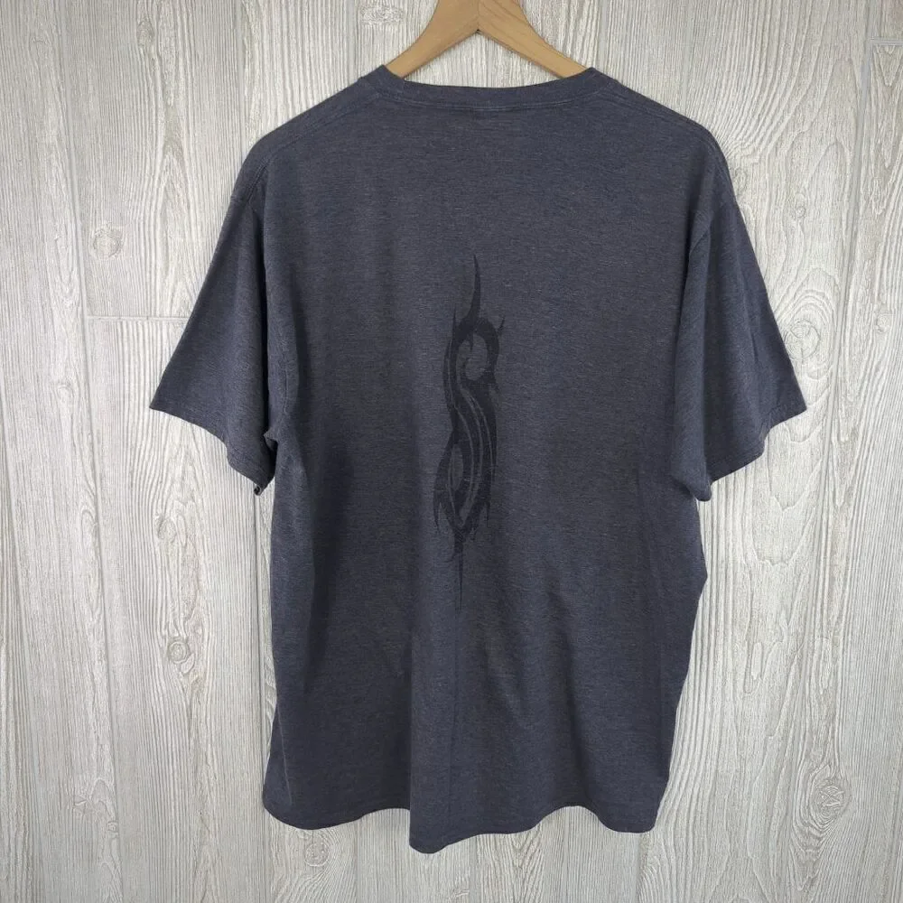 Vintage Slipknot Men's Large Grey Short Sleeve The Gray Chapter T-Shirt Skull